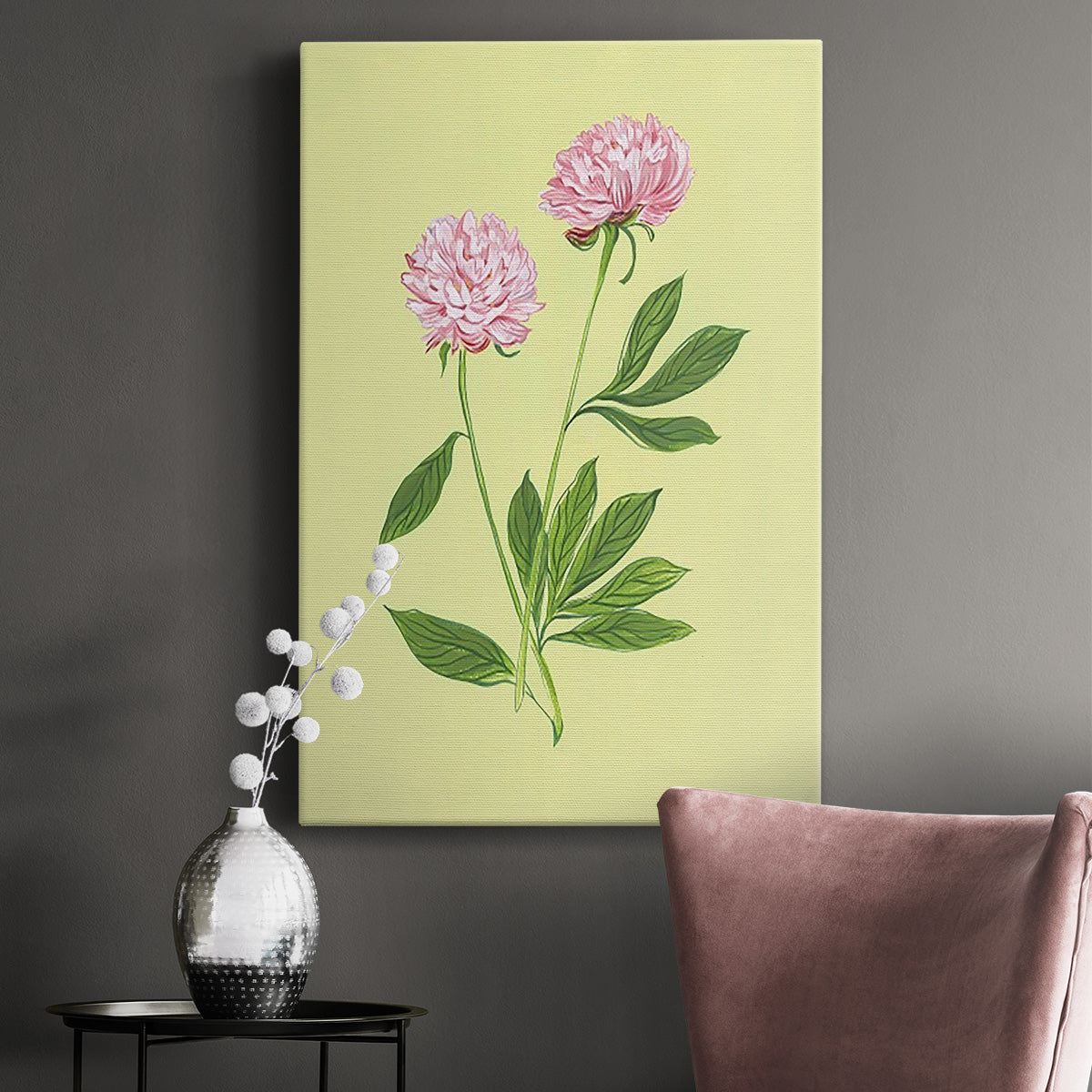 Peonies in Yellow II - Canvas Art Print