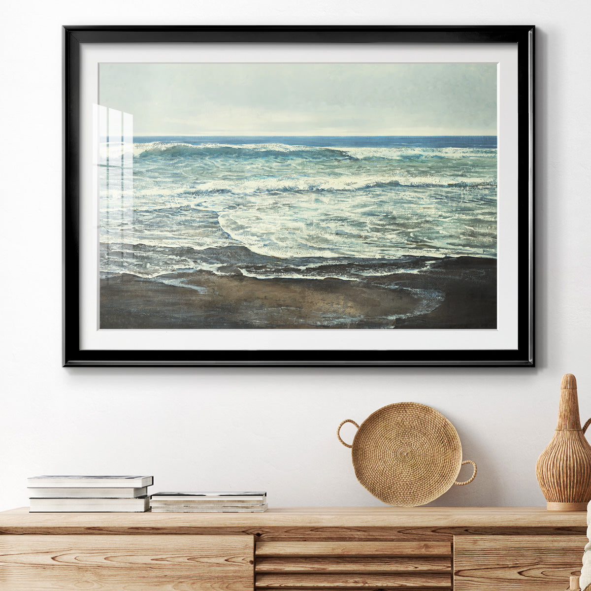 Coastal Reflection Premium Framed Print - Ready to Hang