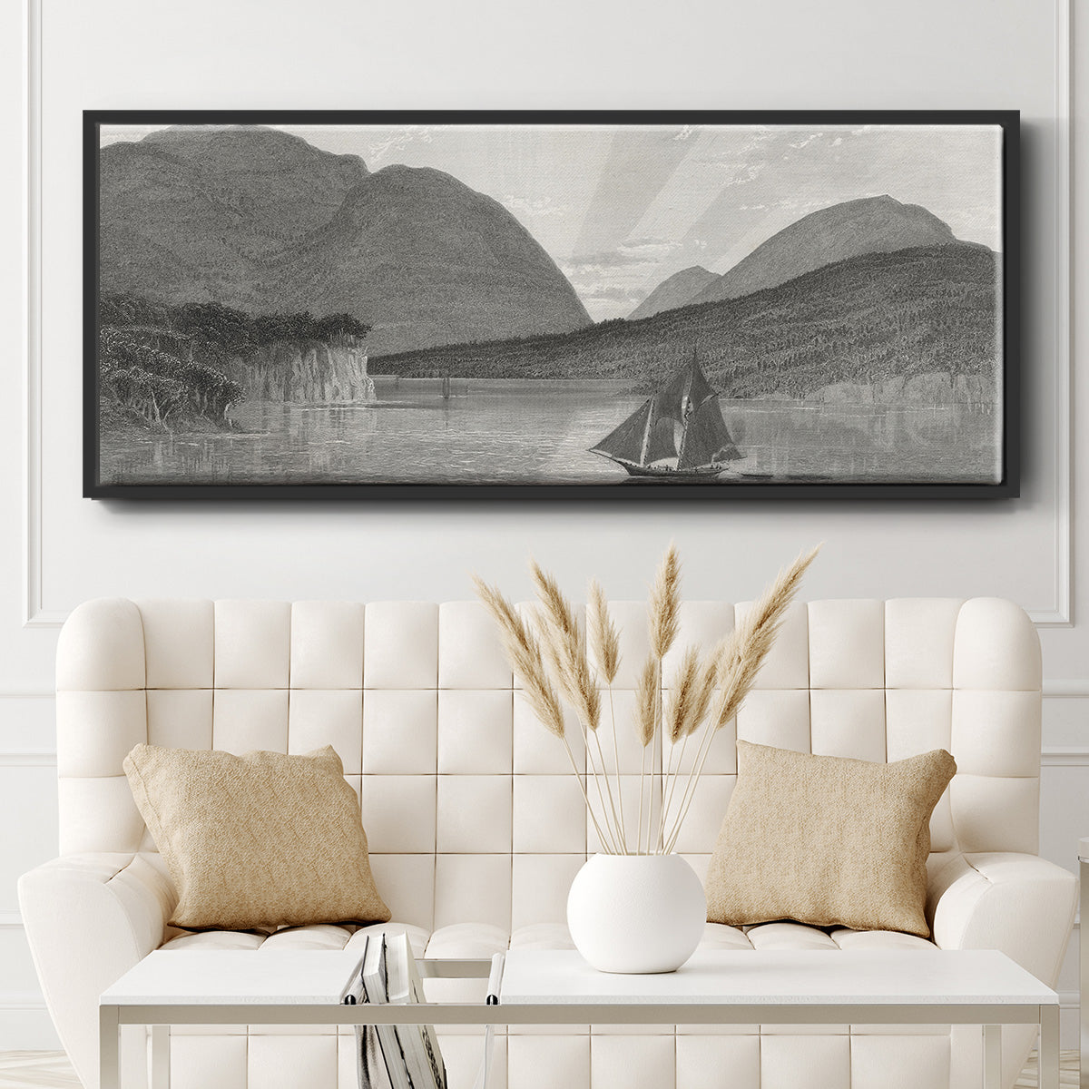 Mount Desert, Coast of Maine - Floater Framed Canvas Print