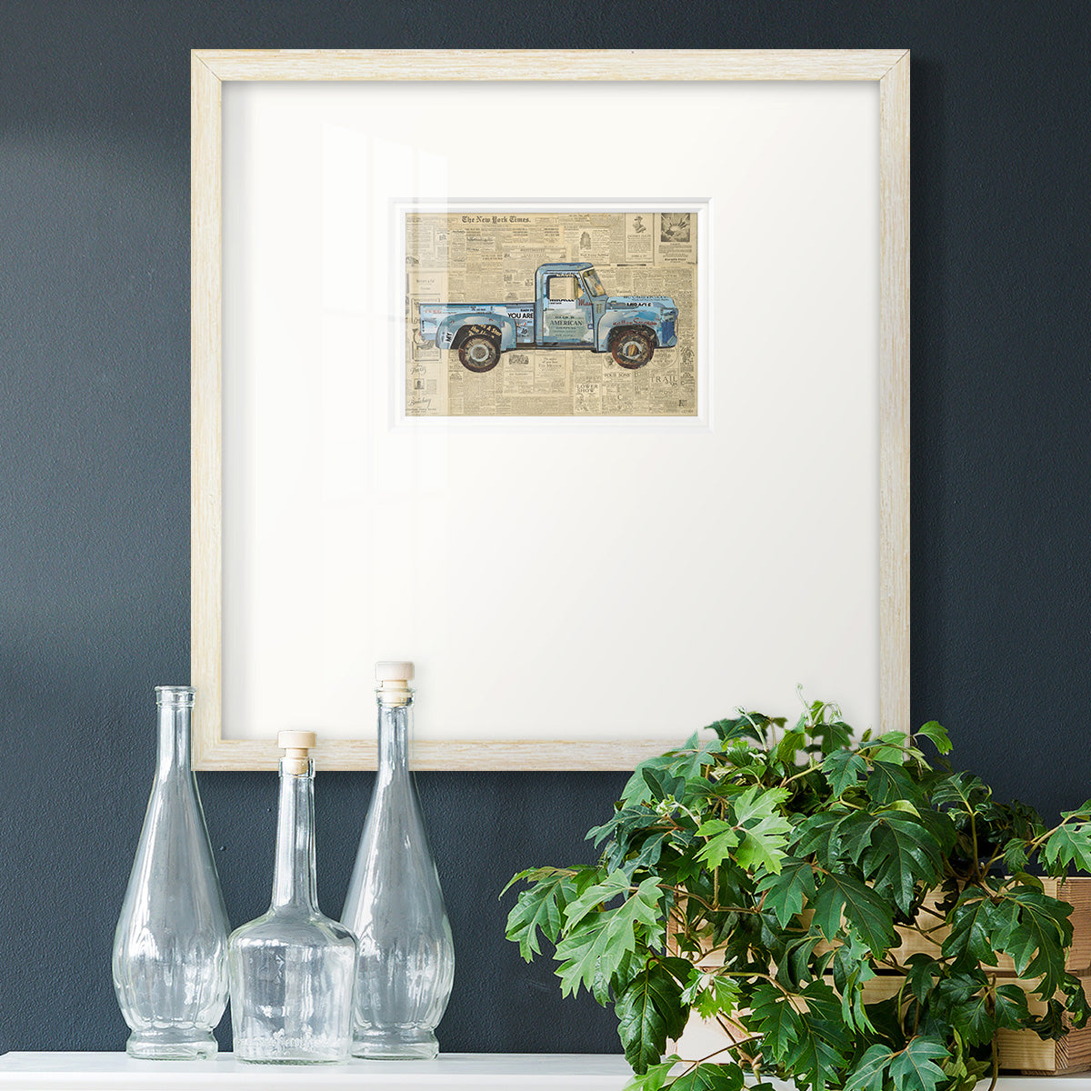 George’s ’53 Ford Premium Framed Print Double Matboard