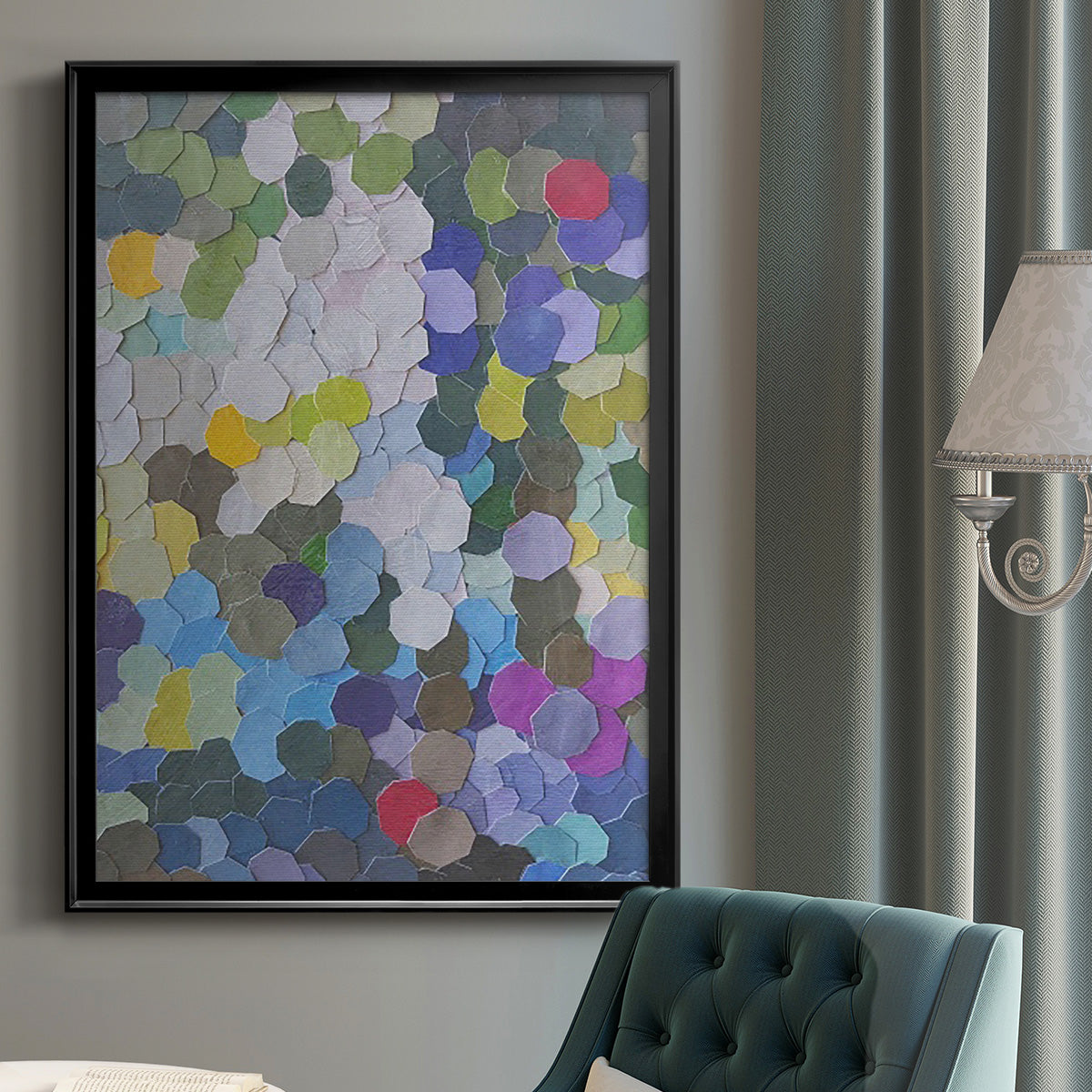 Doris Duke Garden - Modern Framed Canvas Print