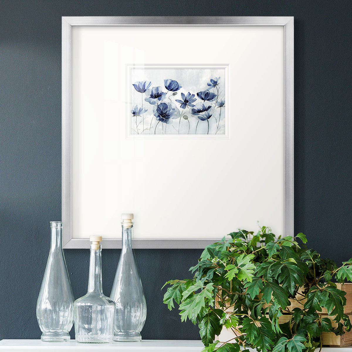 Indigo Spring Awakening Premium Framed Print Double Matboard