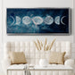 Moon Phases - Floater Framed Canvas Print