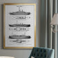 Industrial Ship - Modern Framed Canvas Print