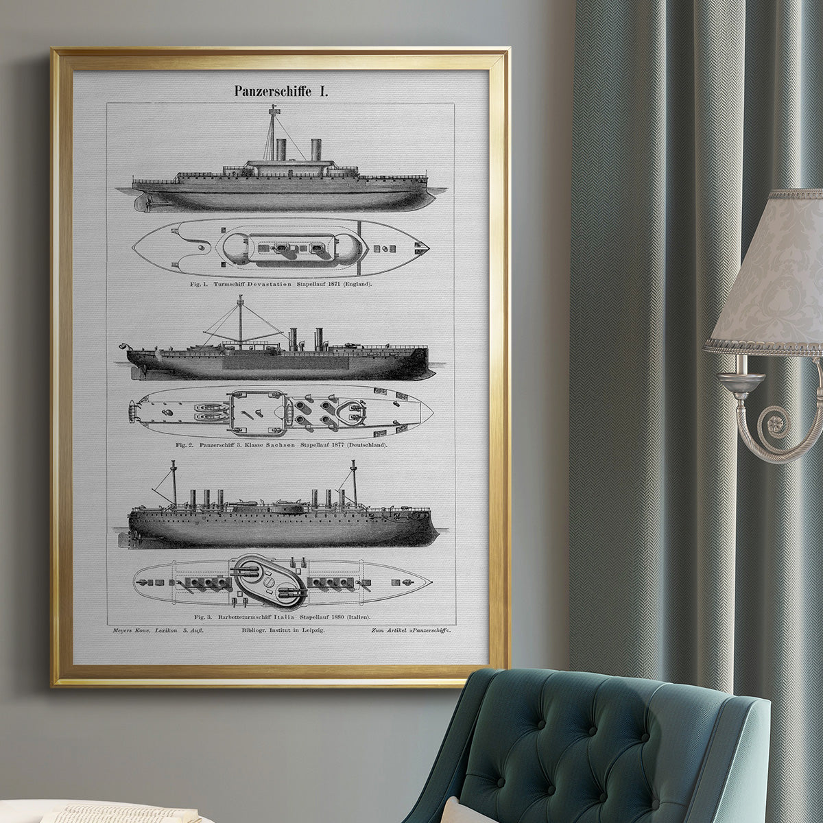 Industrial Ship - Modern Framed Canvas Print
