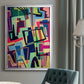 Connected Colors II - Modern Framed Canvas Print