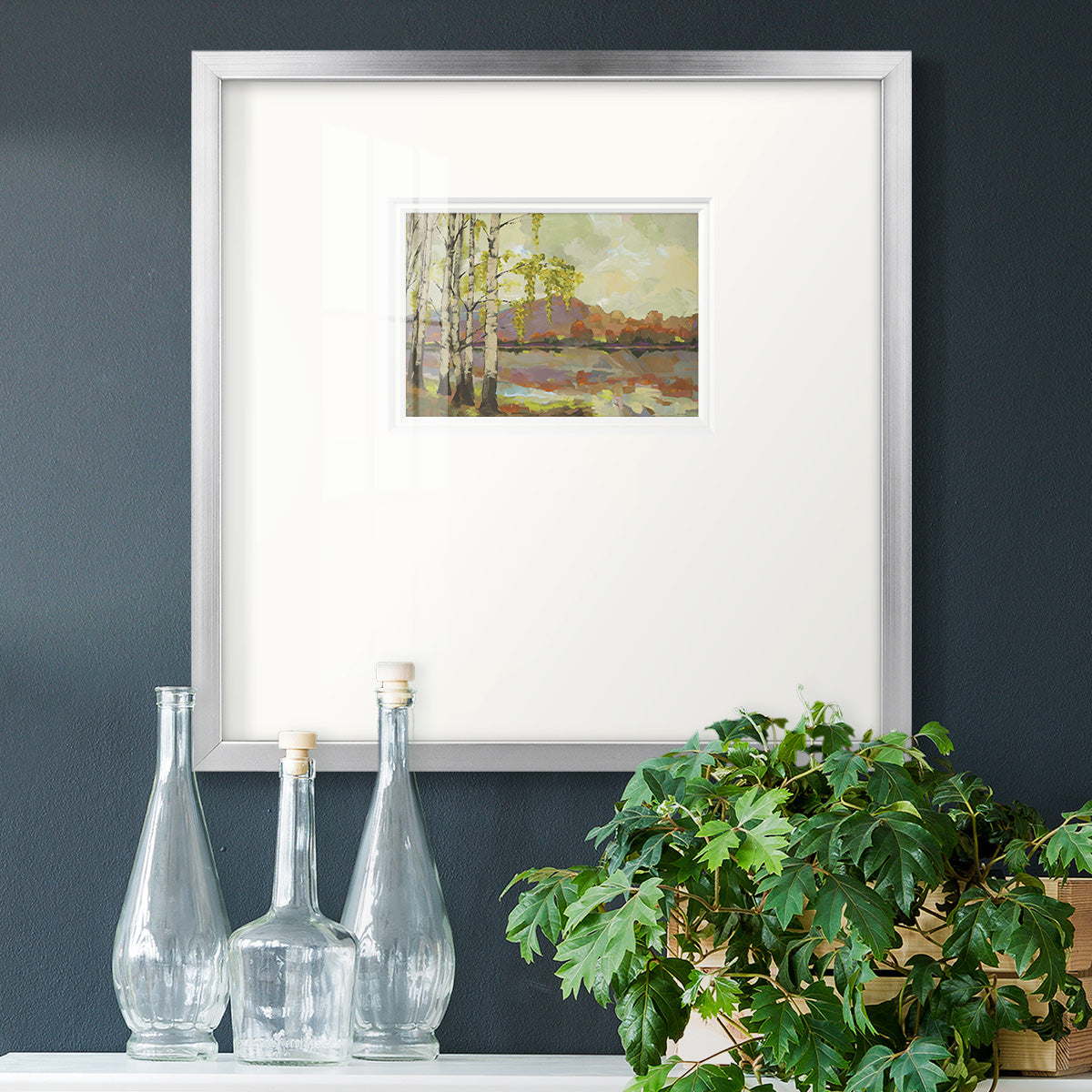 Birch Stand Premium Framed Print Double Matboard