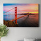 The Golden Gate Bridge at Sunset - Canvas Art Print