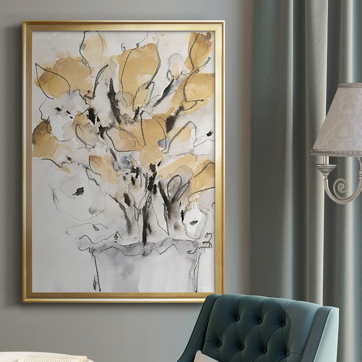 Seasonal Gatherings I - Modern Framed Canvas Print