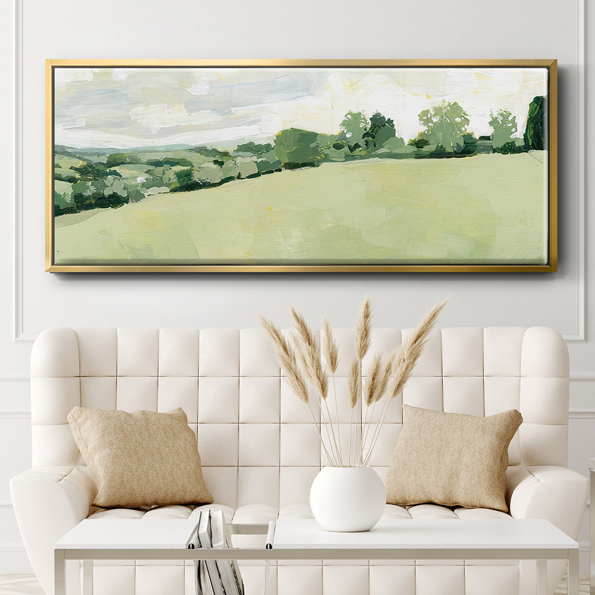 Pearly Pasture II - Floater Framed Canvas Print