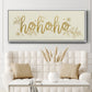 Golden HoHoHo - Floater Framed Canvas Print