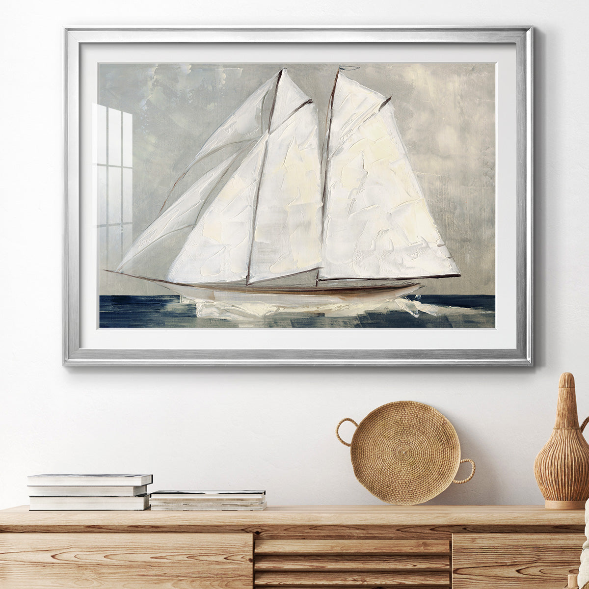 Setting Sail - Modern Framed Art Print