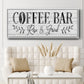 Coffee Bar - Floater Framed Canvas Print
