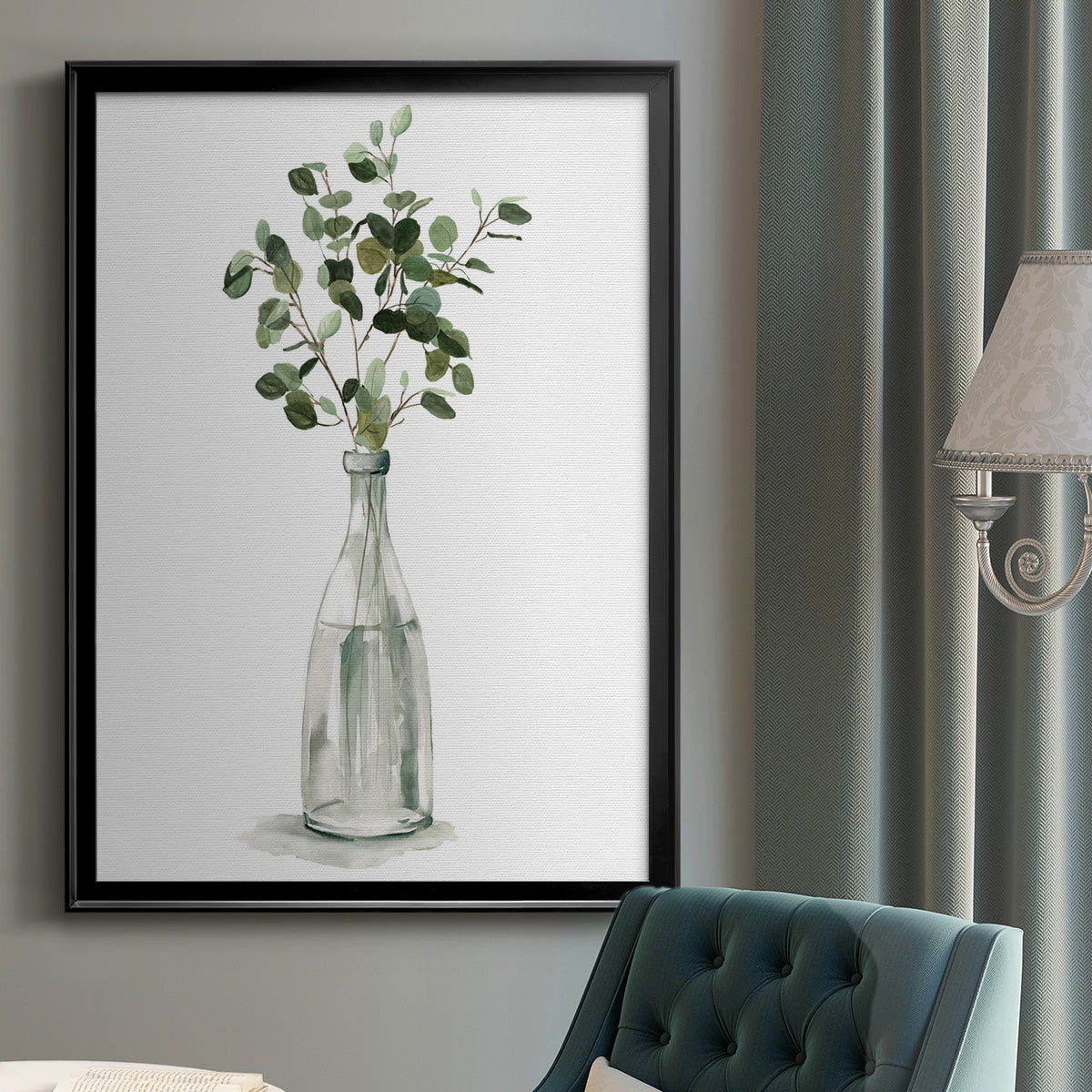 Botanical Arrangement I - Modern Framed Canvas Print