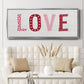Patterned Love - Floater Framed Canvas Print