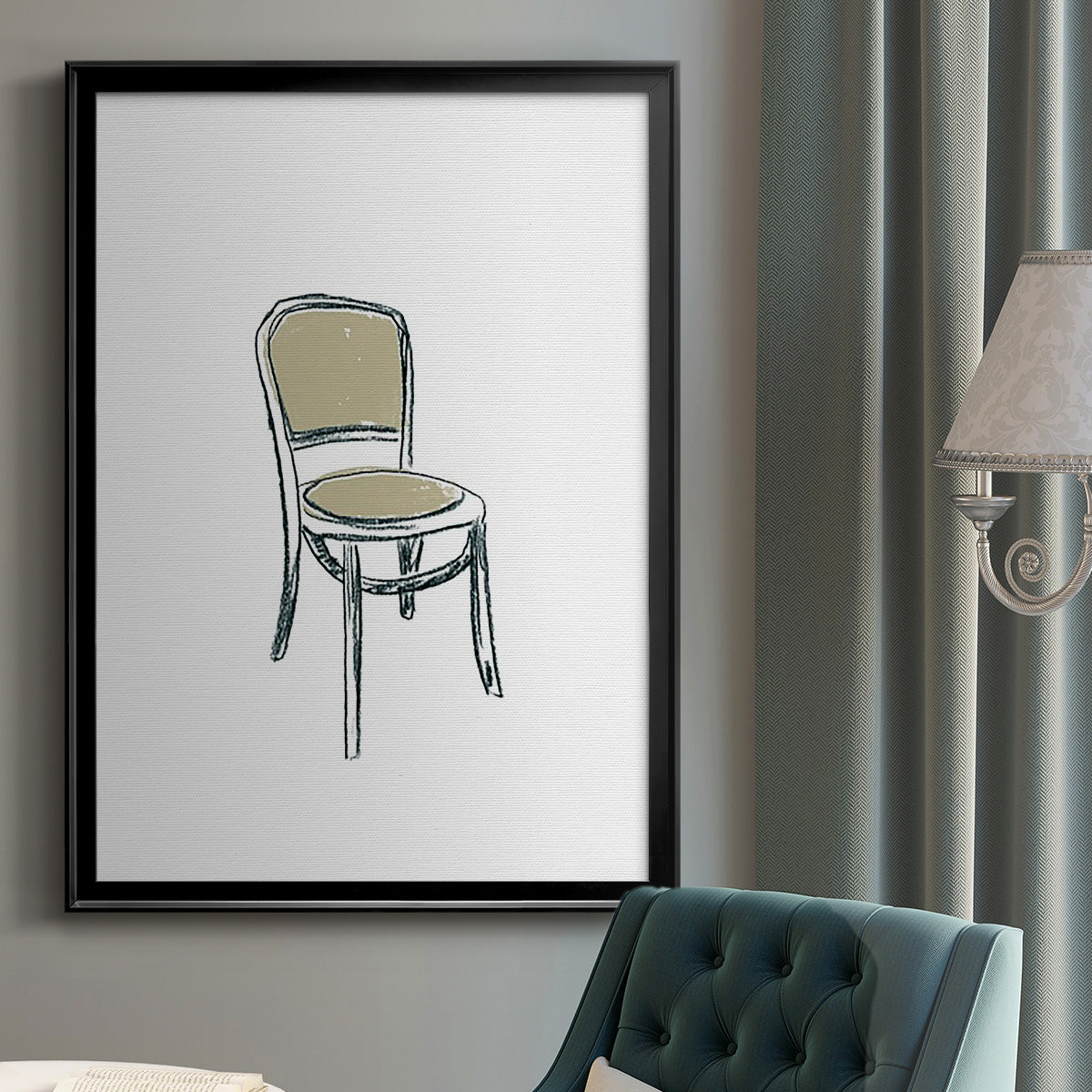 Take a Seat XI - Modern Framed Canvas Print