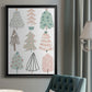 Christmas Tree Sketchbook I - Modern Framed Canvas Print