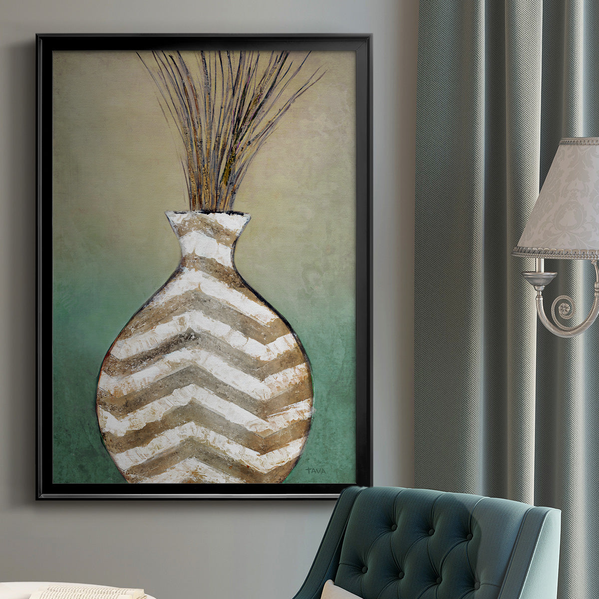 Global Vessel I - Modern Framed Canvas Print
