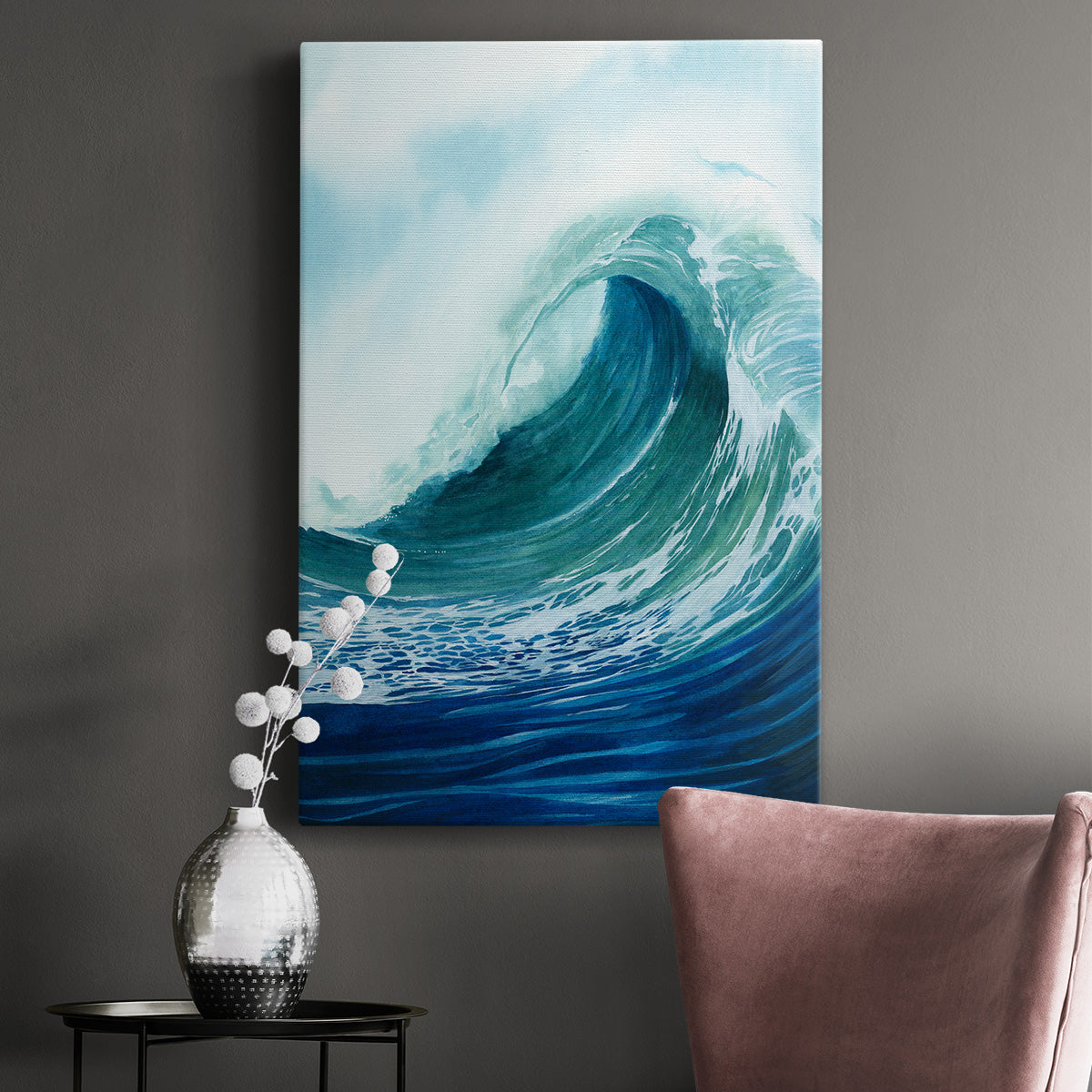 Sea Foam II Premium Gallery Wrapped Canvas - Ready to Hang