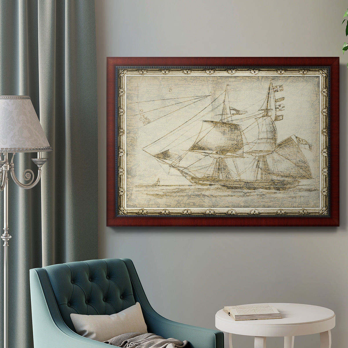 Ghost Ship II Premium Framed Canvas- Ready to Hang