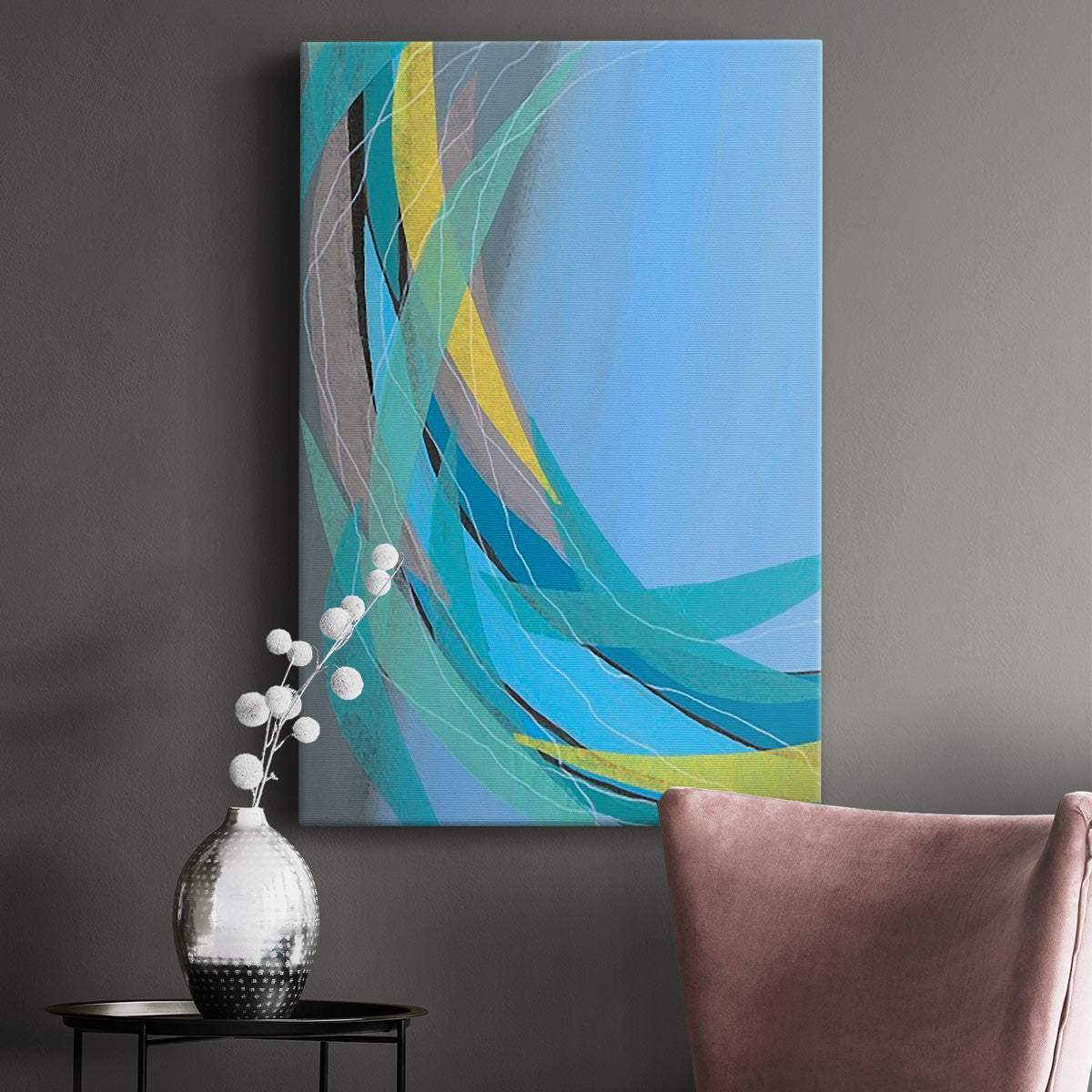 Circulating Flow I - Canvas Art Print