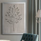 Leaves and Wood II - Modern Framed Canvas Print
