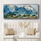 Blue Mountain Peaks I - Floater Framed Canvas Print