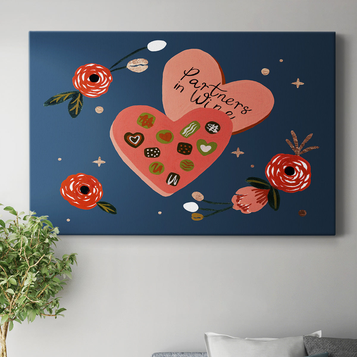 Happy Galentine I Premium Gallery Wrapped Canvas - Ready to Hang