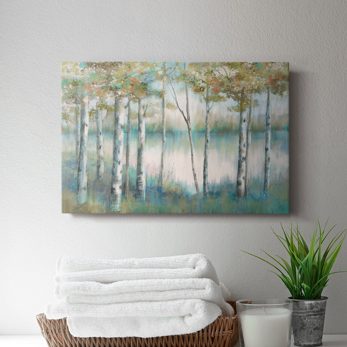 Aspen Lake - Canvas Art Print