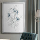 Indigo Sketch II - Modern Framed Canvas Print