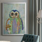 Fantastic Florals Owl - Modern Framed Canvas Print