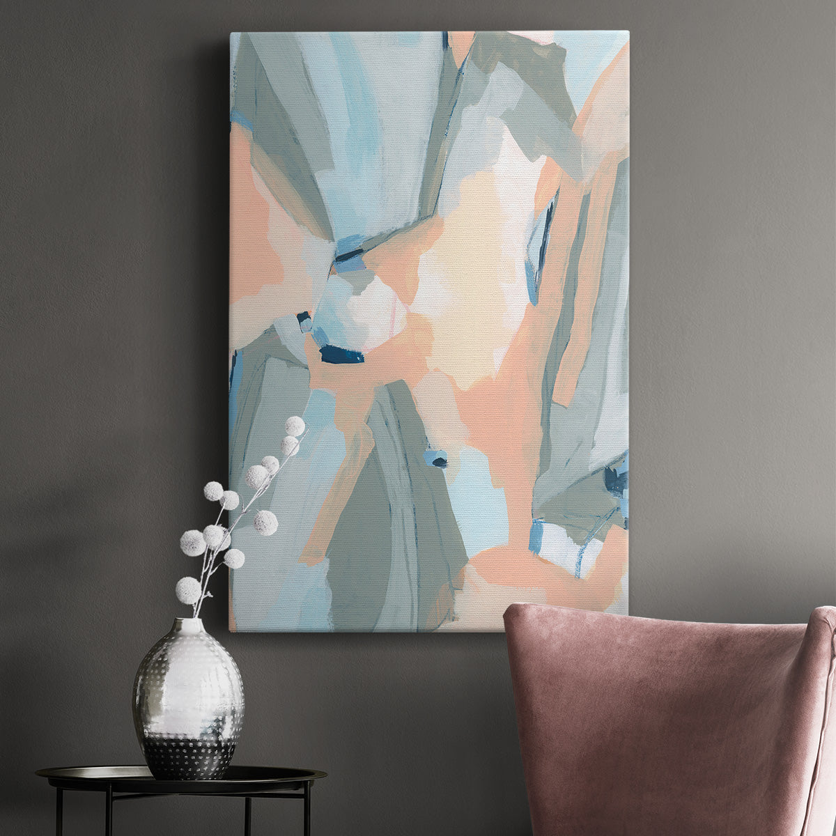 Pastel Cavern II Premium Gallery Wrapped Canvas - Ready to Hang