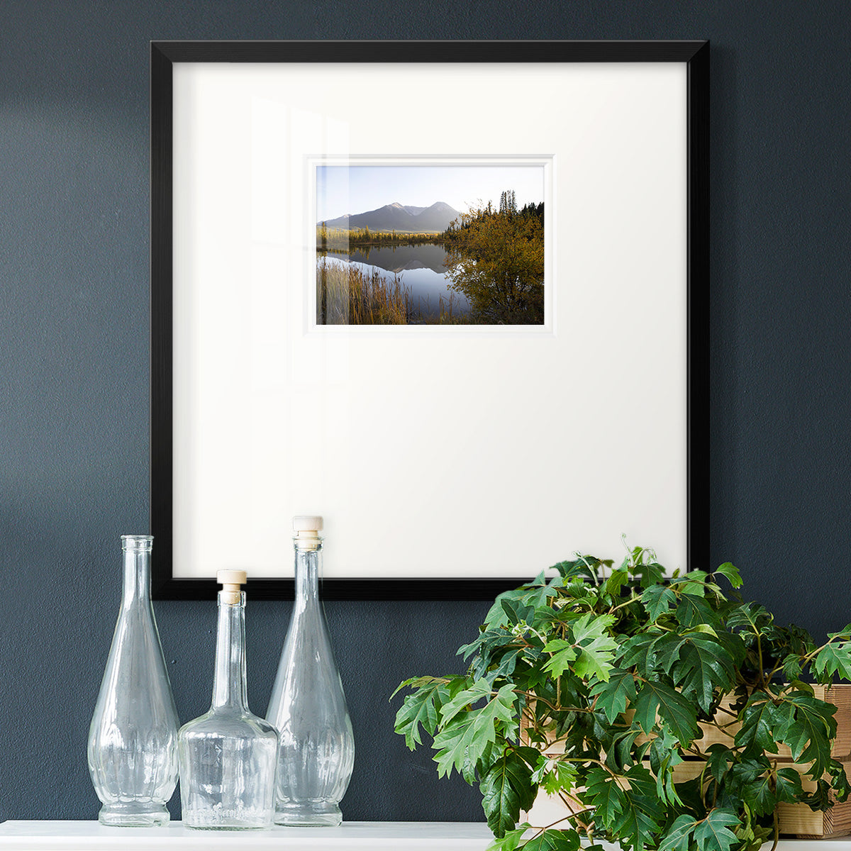 Low Light on Vermillion Premium Framed Print Double Matboard