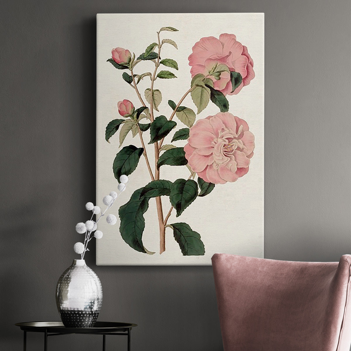 Pink Floral Mix IV - Canvas Art Print