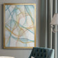 Curves and Waves III - Modern Framed Canvas Print