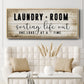 Laundry Room - Floater Framed Canvas Print