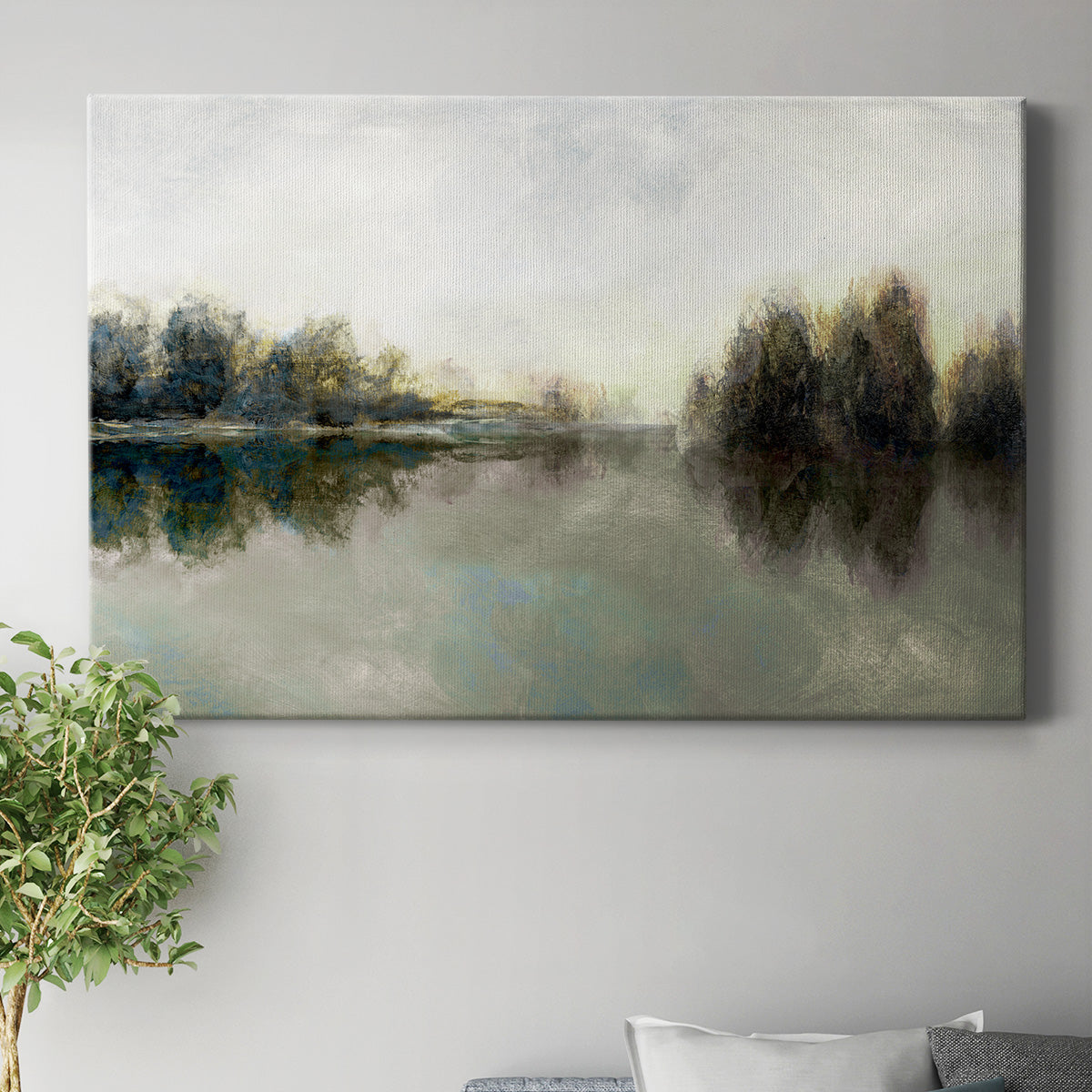 Rainy Sunset Premium Gallery Wrapped Canvas - Ready to Hang