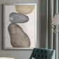 River Rocks Contour II - Modern Framed Canvas Print