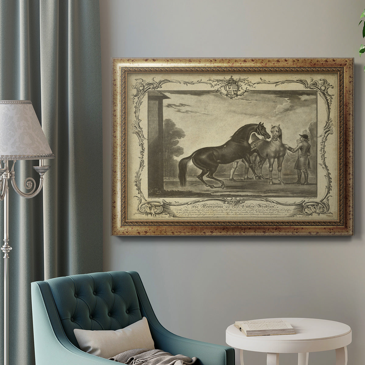 Distinguished Horses III Premium Framed Canvas- Ready to Hang