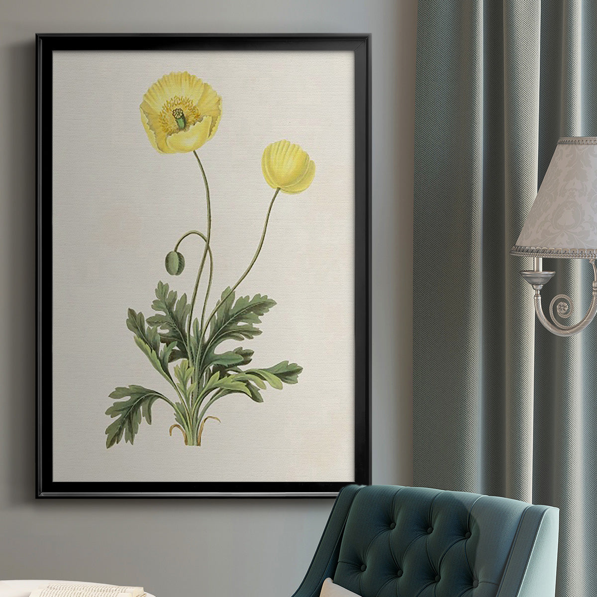 Flowers of the Seasons XII - Modern Framed Canvas Print