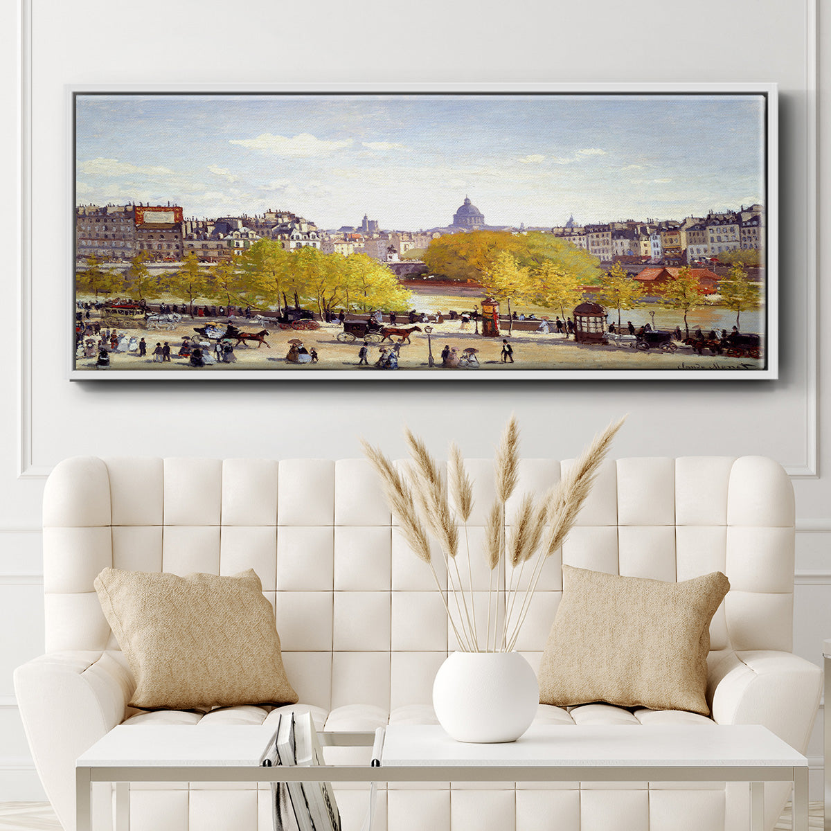 Que Du Lourve, 1867 - Floater Framed Canvas Print