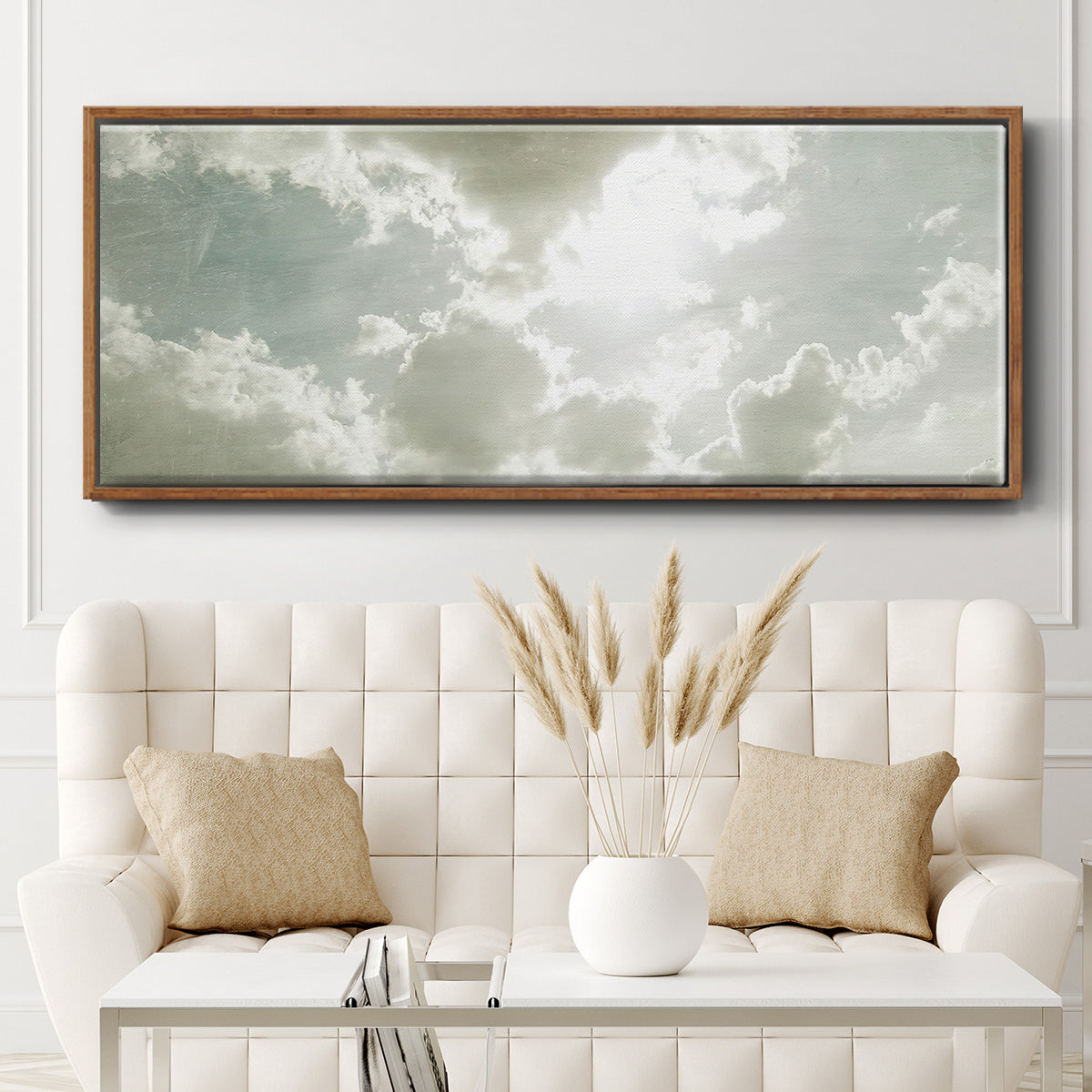 Sky Scrapers II - Floater Framed Canvas Print