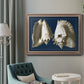 Conch Shells on Navy I Premium Framed Canvas- Ready to Hang