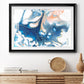 Dancing Blue I Premium Framed Print - Ready to Hang