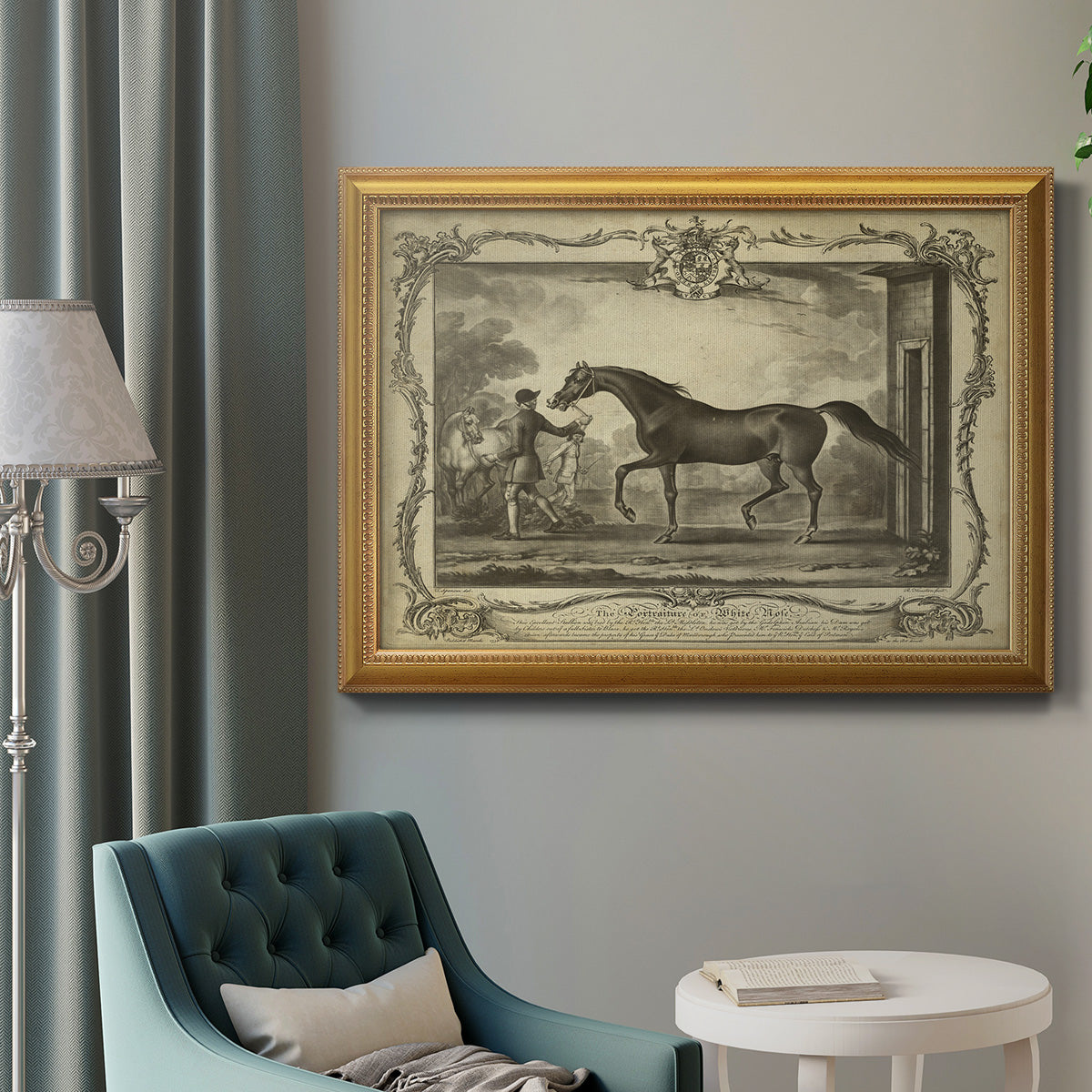 Distinguished Horses IV Premium Framed Canvas- Ready to Hang