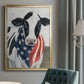 American Cow II - Modern Framed Canvas Print