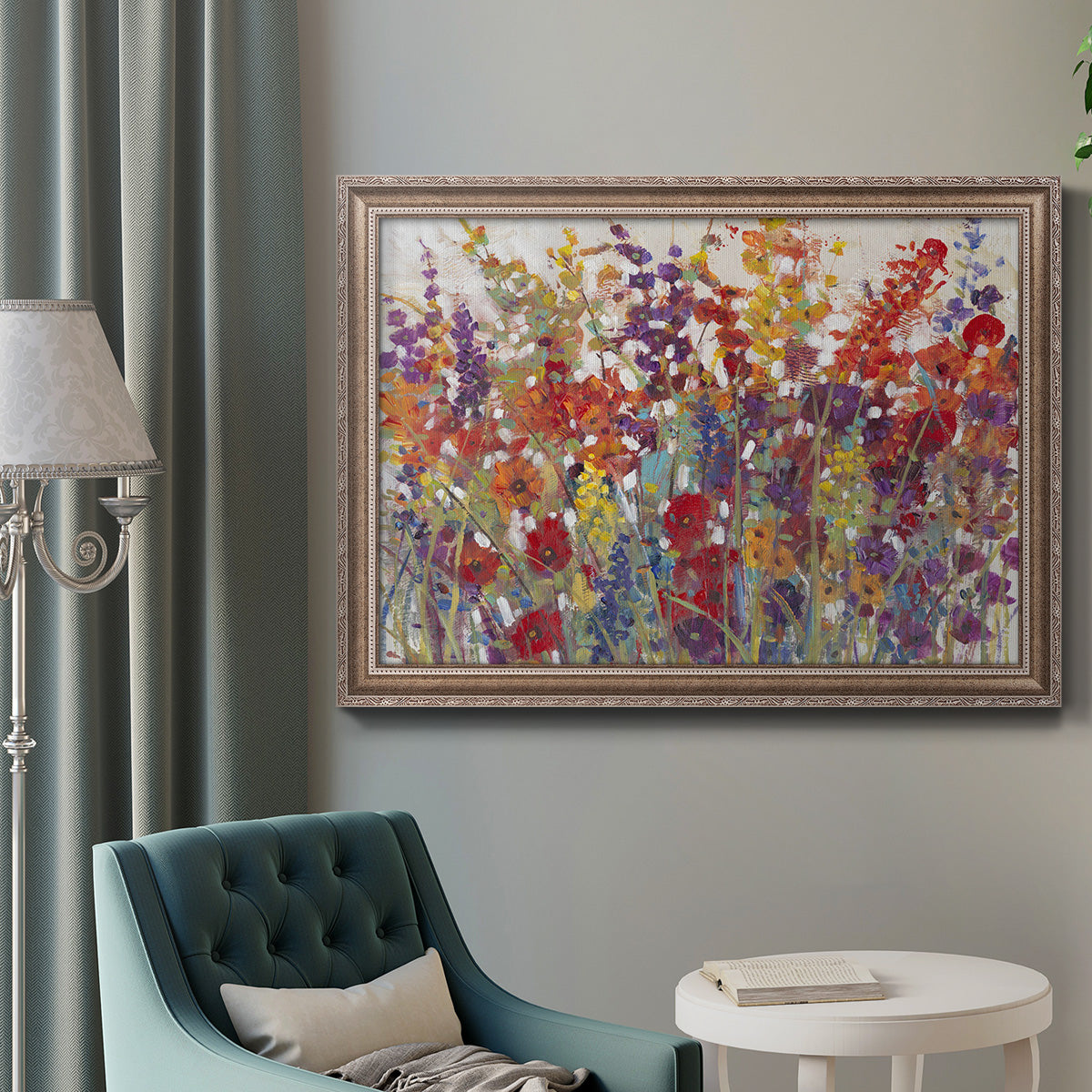 Variety of Flowers II Premium Framed Canvas- Ready to Hang