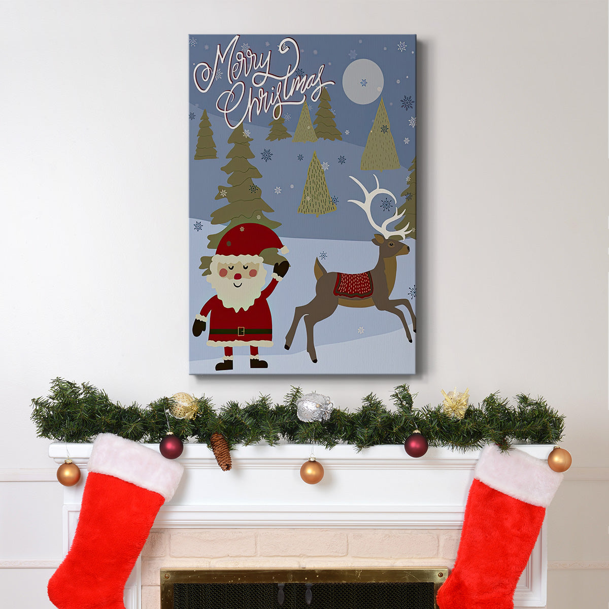 Winer Santa II - Gallery Wrapped Canvas