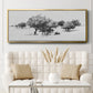 Treeline Sketch II - Floater Framed Canvas Print