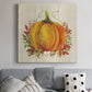 Fall Pumpkin with Leaves-Premium Gallery Wrapped Canvas - Ready to Hang